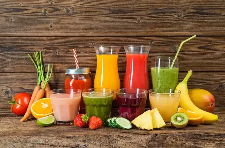Drinkable fruit and vegetable juices