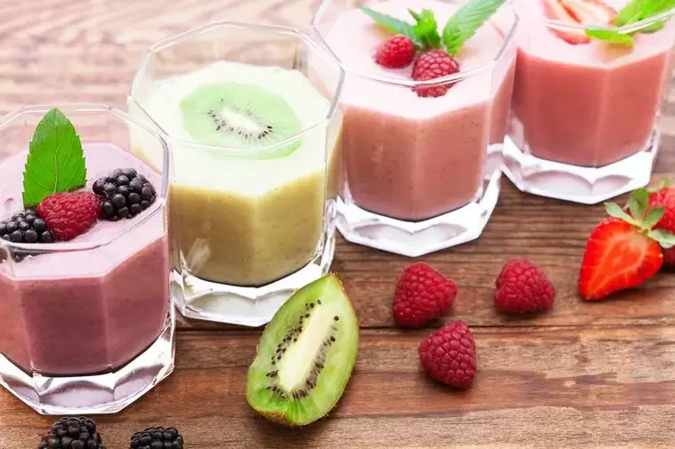 Drinkable fruit smoothie
